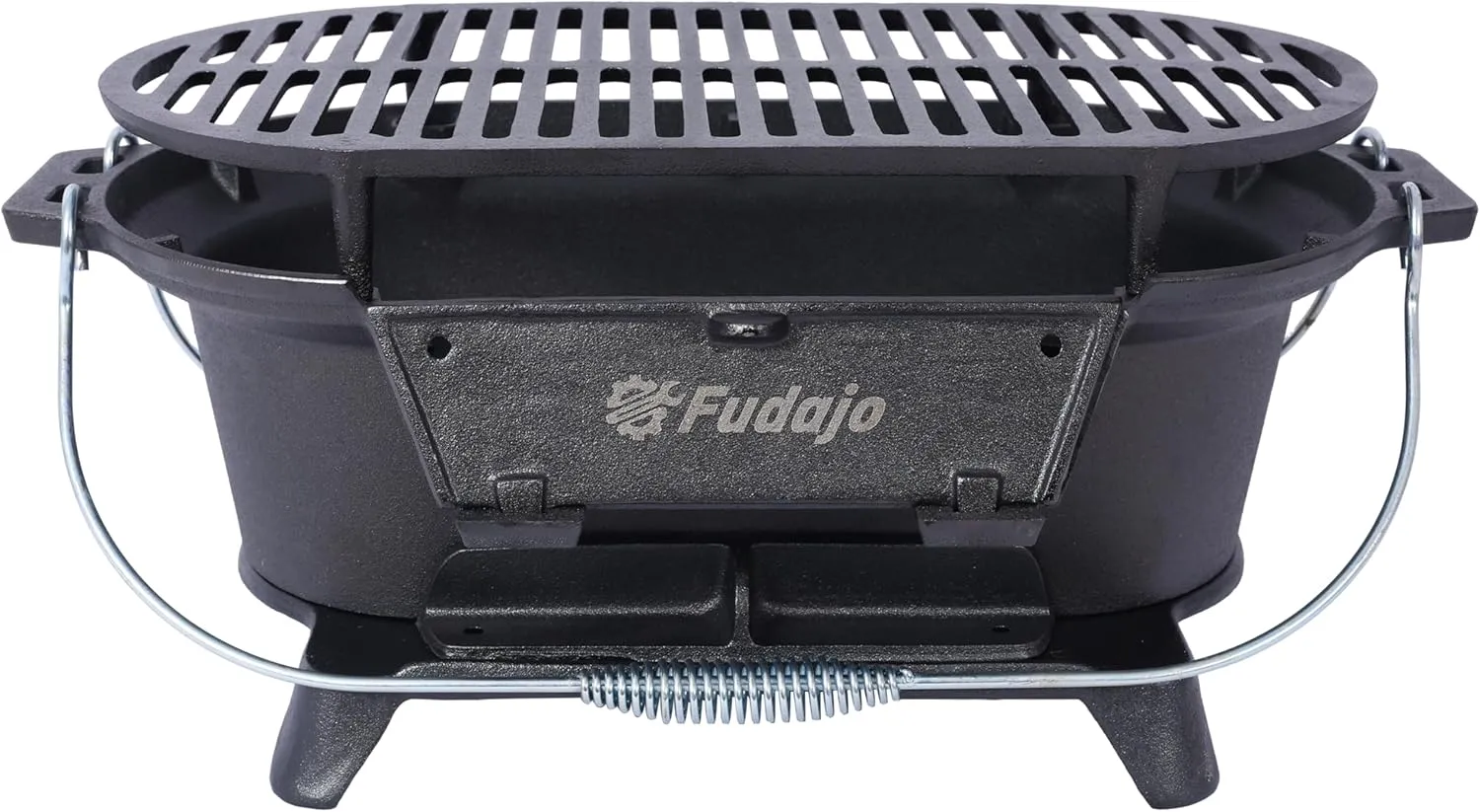 Hibachi Grill Outdoor, Cast Iron BBQ Grill, Small Portable Charcoal Grill Camping Grill, Small Charcoal Grill and Tabletop Cast Iron Skillet for Outdoor Camping Barbecue Picnic
