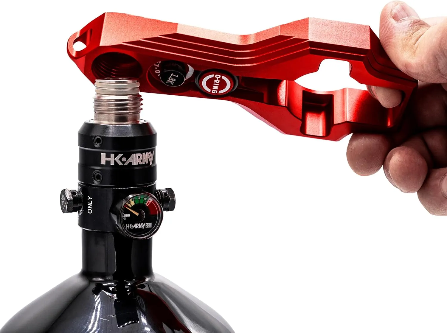 HK Army Tank Regulator Multi-Tool w/ORings, Burst Disc, Carabiner