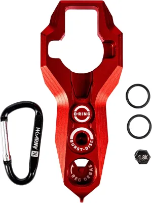 HK Army Tank Regulator Multi-Tool w/ORings, Burst Disc, Carabiner