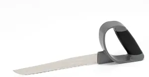 Homecraft Reflex Carving Knife, Comfort Grip, Stainless Steel Scalloped Blade, Slip Resistant Grip, Adaptive Knife for Easy Cutting, Large Handle with Angle (Eligible for VAT Relief in The UK)