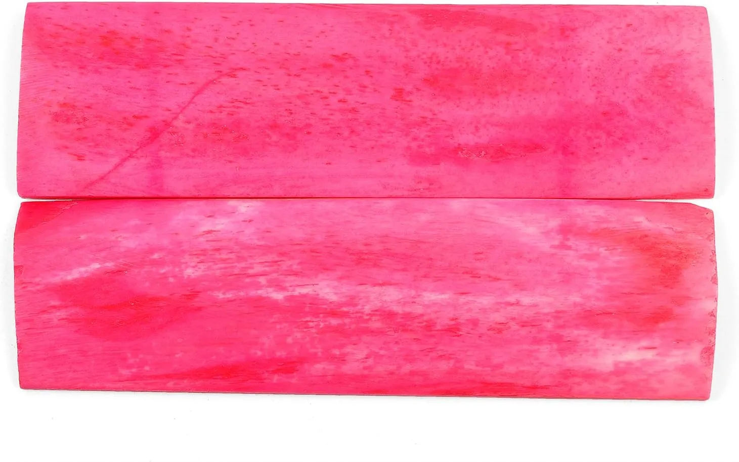 Hot Pink Camel Bone Knife Handle Scales, 4-1/2" x 1-1/4" x 3/16" (Pair of 2)