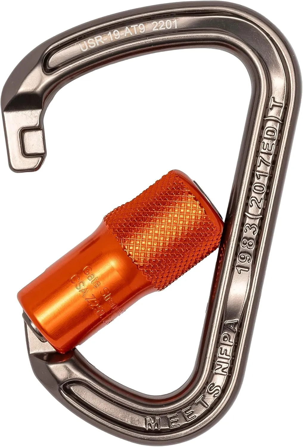 I-Beamer Mod D Lock Carabiner | NFPA Certified | 27kN MBS | Hot Forged Aluminum | I-Beam Design for Climbing, Rescue, Rigging & Rappelling