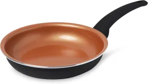 IKO Copper Ceramic Nonstick Frying Pan, Dishwasher Safe skillet, Soft Touch Handle Cookware