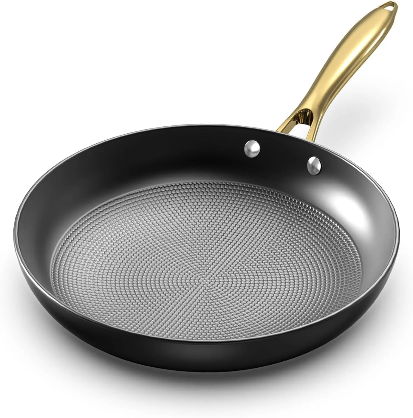 imarku Cast Iron Skillets, 12 Inch Cast Iron Pan, Professional Non Stick Frying Pans Long Lasting Nonstick Frying Pan Nonstick Pans Stay Cool Handle Easy Clean Unique Father's Day Gifts