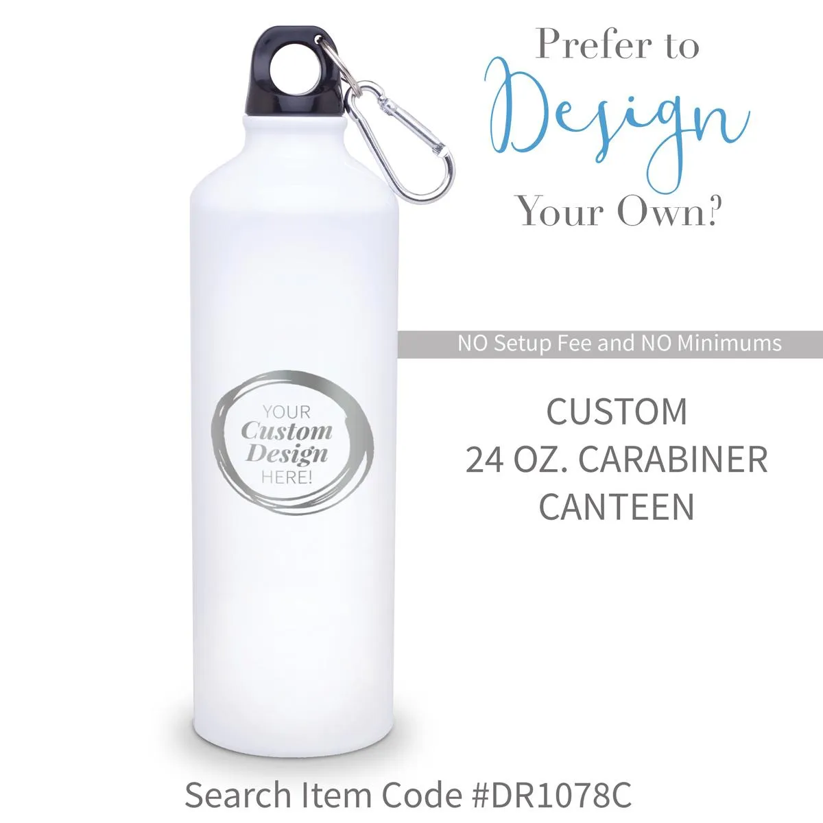Inspire #teacherlife 24 oz. Carabiner Canteen
