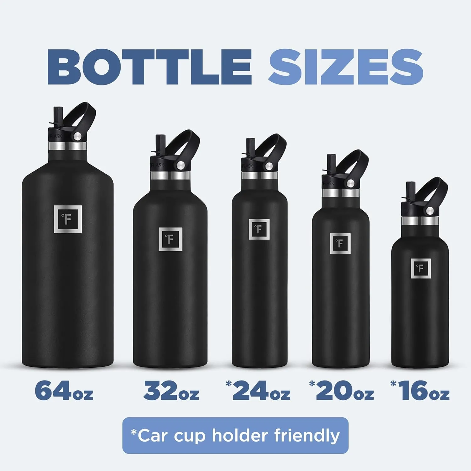 IRON °FLASK Camping & Hiking Hydration Canteens - 3 Lids (Narrow Straw Lid) Leak Proof Vacuum Insulated Stainless Steel - Hot & Cold Double Walled Sports Water Bottle - Autumn Cocoa, 24 Oz