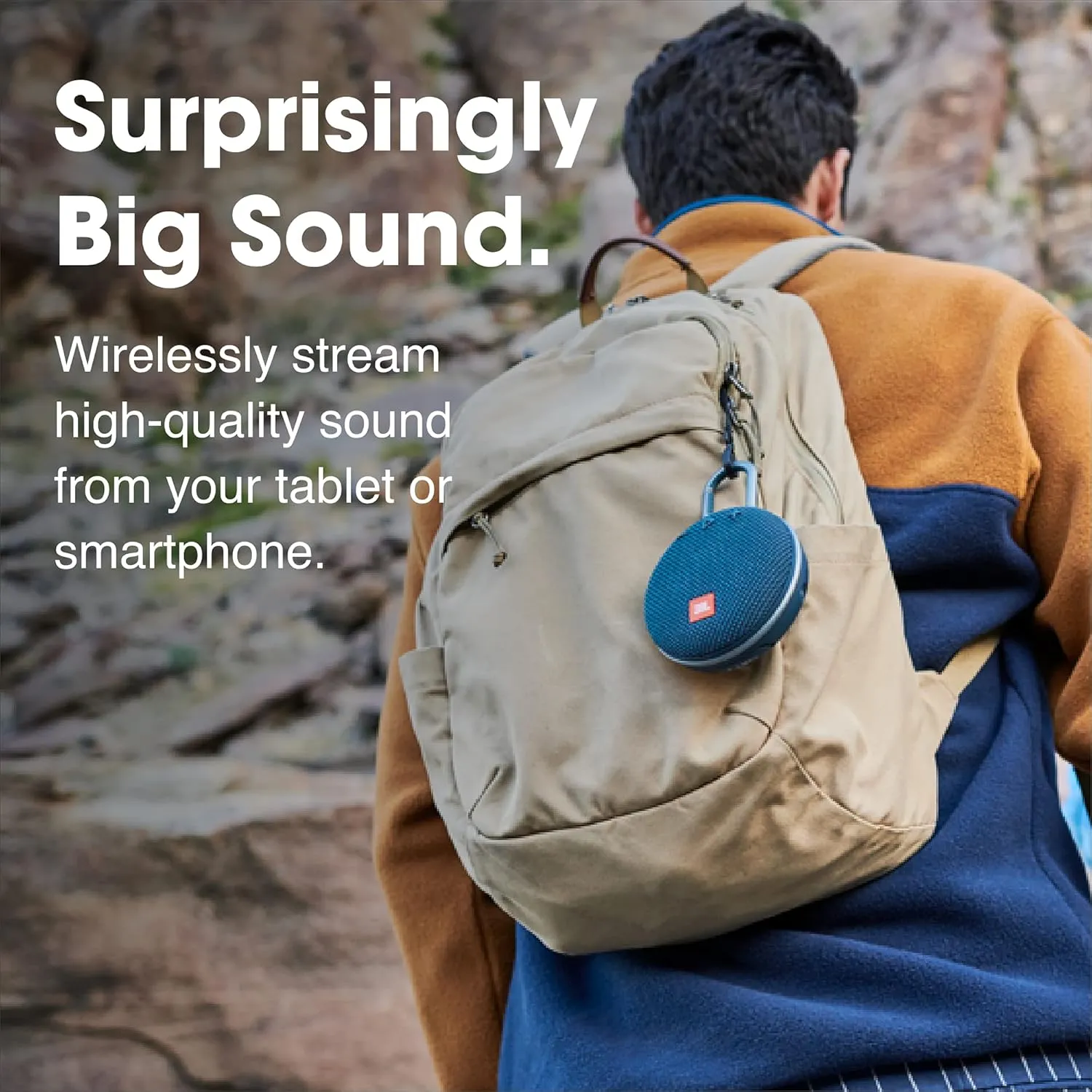 JBL Clip 3, Steel White - Waterproof, Durable & Portable Bluetooth Speaker - Up to 10 Hours of Play - Includes Noise-Cancelling Speakerphone & Wireless Streaming