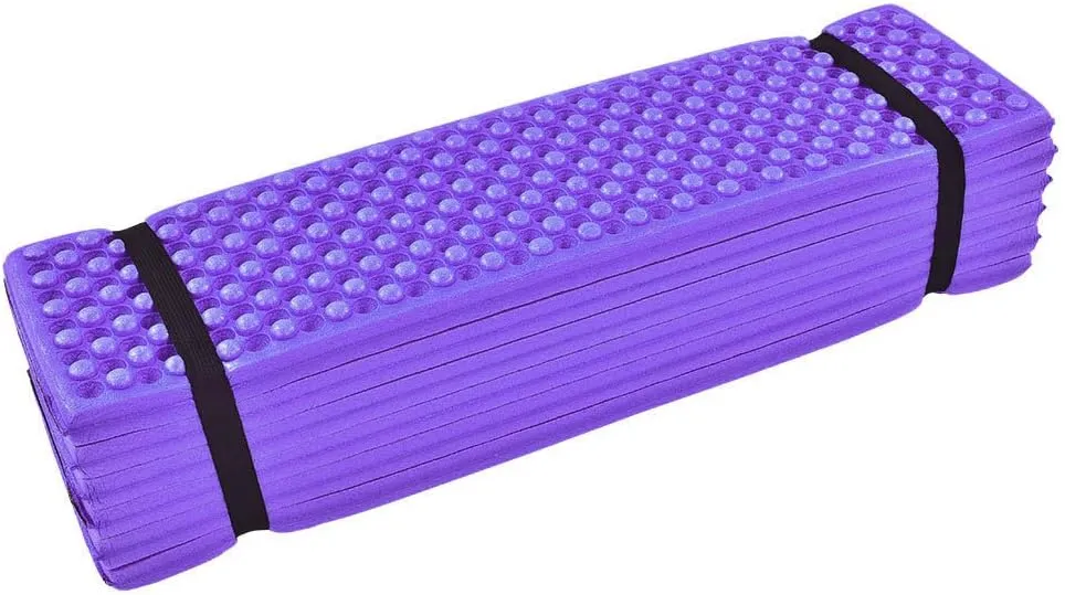 Joyzan Foam Egg Folding Camping Mat, Ultralight Closed Cell Pad Sleeping Lightweight Mat Compact Cushion Outdoor Mattress XPE Yoga Picnic Hiking Backpacking Mountaineering Plain Climbing