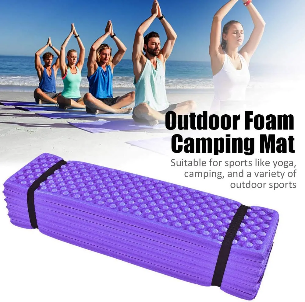 Joyzan Foam Egg Folding Camping Mat, Ultralight Closed Cell Pad Sleeping Lightweight Mat Compact Cushion Outdoor Mattress XPE Yoga Picnic Hiking Backpacking Mountaineering Plain Climbing