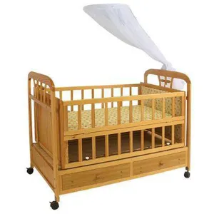 Junior Junior Wood Baby Cot Bc-8035Cp