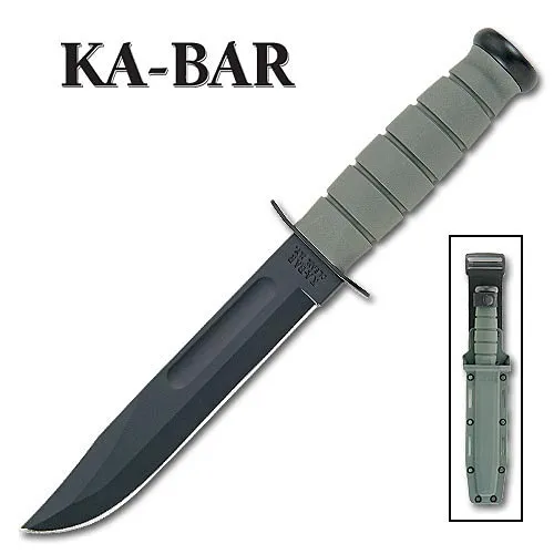 KA-BAR Knives: KABAR Fighting-Utility Knife, Foliage Green, KA5011