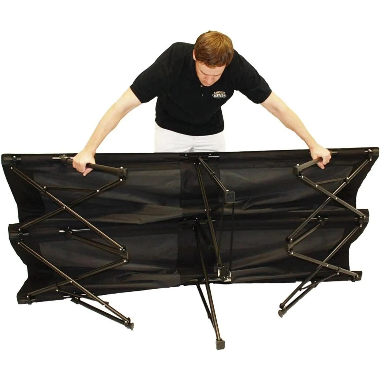 Kamp-Rite Portable Compact Folding Double Kwik-Cot Camping 2 Person Sleeping Cot