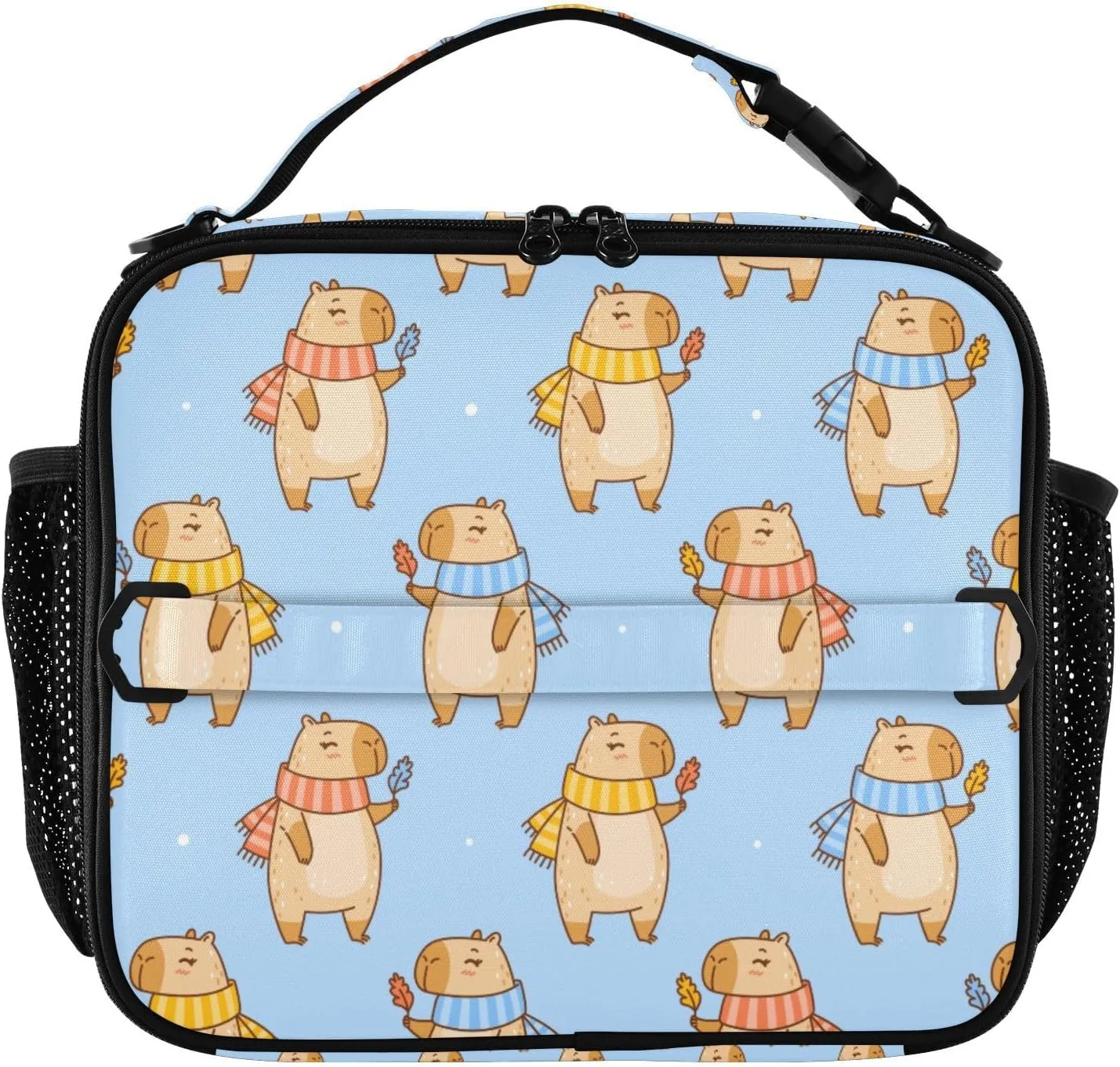Kcldeci Capibala Onions Insulated Lunch Bag Lunch Box Kids Lunch Bags Reusable Lunch Tote Bag LunchBag for Girls Boys School Travel Picnic