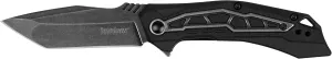 Kershaw Flatbed Pocket Knife, Black 3.125 inch Blade with SpeedSafe Opening Mechanism, Glass Filled Nylon Handle with Liner Lock and Pocketclip
