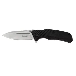 Kershaw Huddle Assisted Opening Knife Black GFN (3.25" Stonewash) 1326