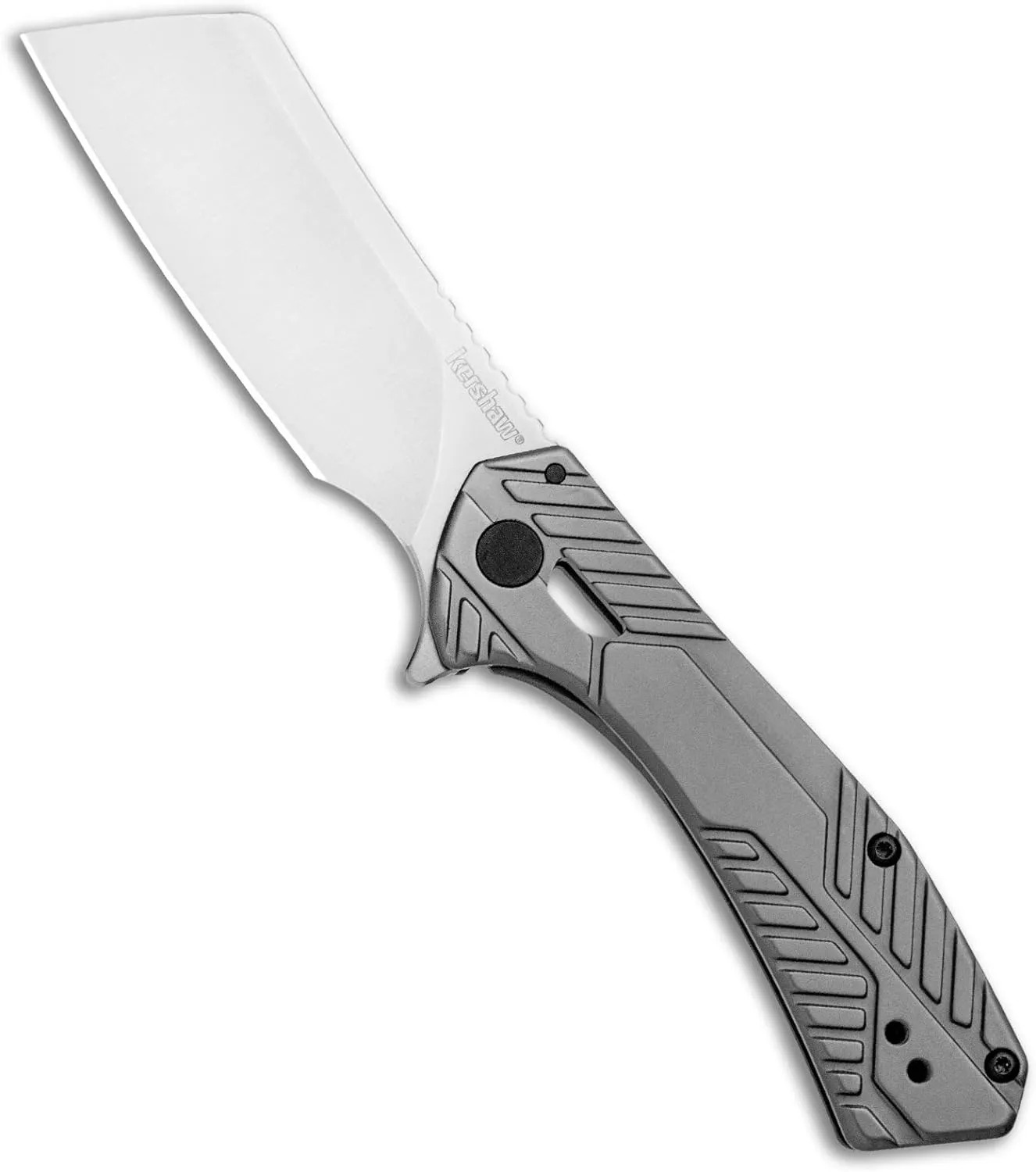 Kershaw Static Cleaver Pocket Knife, 2.8 Inch Blade, Manual Open Every Day Carry (3445)