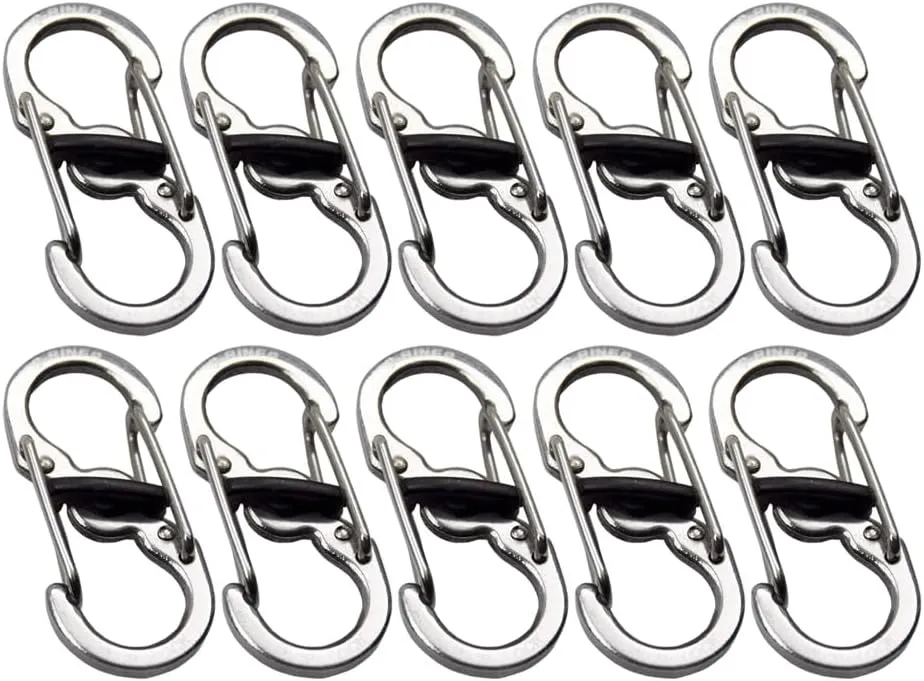 KeySmart Key Carabiners - Quick Release Dual and Mini Carabiners, Stay Organized w/Carabiner Keychains, Never Lose Your Keys