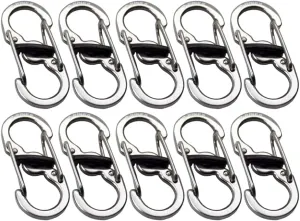 KeySmart Key Carabiners - Quick Release Dual and Mini Carabiners, Stay Organized w/Carabiner Keychains, Never Lose Your Keys