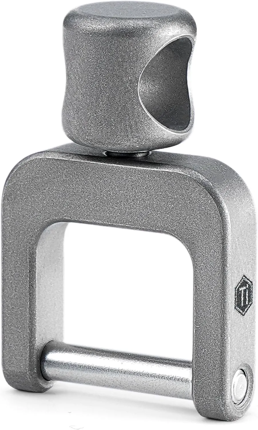 KeyUnity Titanium Side Pushing Key Ring, Quick Release Minimalist Split Keychain Ring for Carabiner, Car Keys & Home Keys