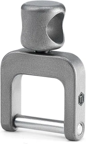 KeyUnity Titanium Side Pushing Key Ring, Quick Release Minimalist Split Keychain Ring for Carabiner, Car Keys & Home Keys