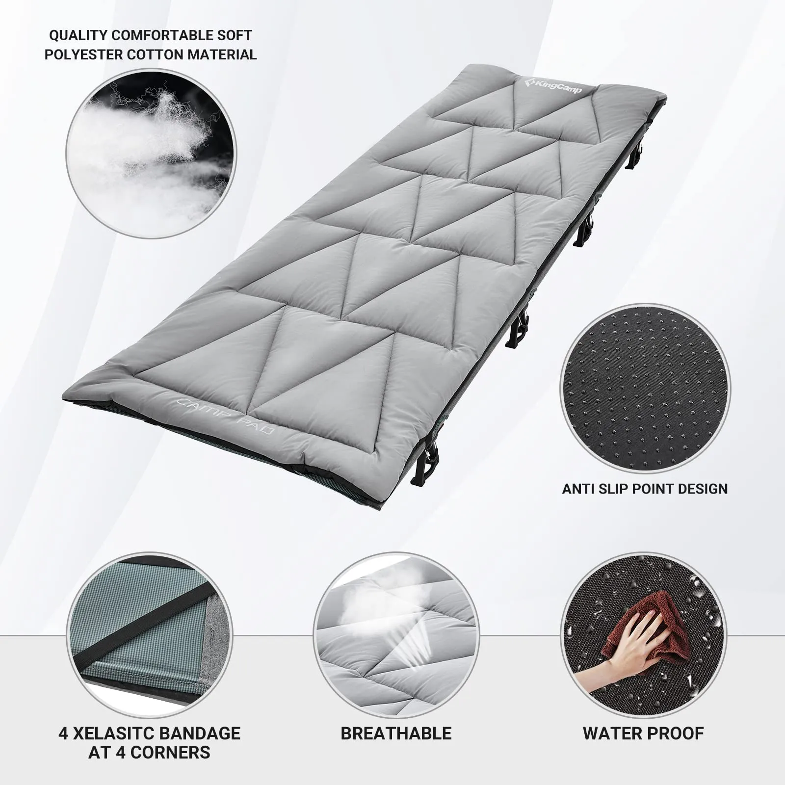 KingCamp Lightweight Cot Mat Camping Sleeping Pad