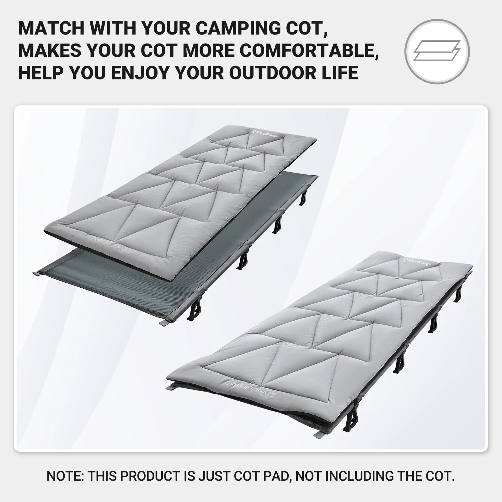 KingCamp Lightweight Cot Mat Camping Sleeping Pad