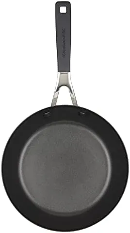 KitchenAid Hard Anodized Nonstick Frying Pans/Skillet Set, 8.25 Inch and 10 Inch, Onyx Black