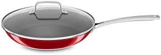 KitchenAid Stainless Steel 12 Nonstick Skillet with Glass Lid