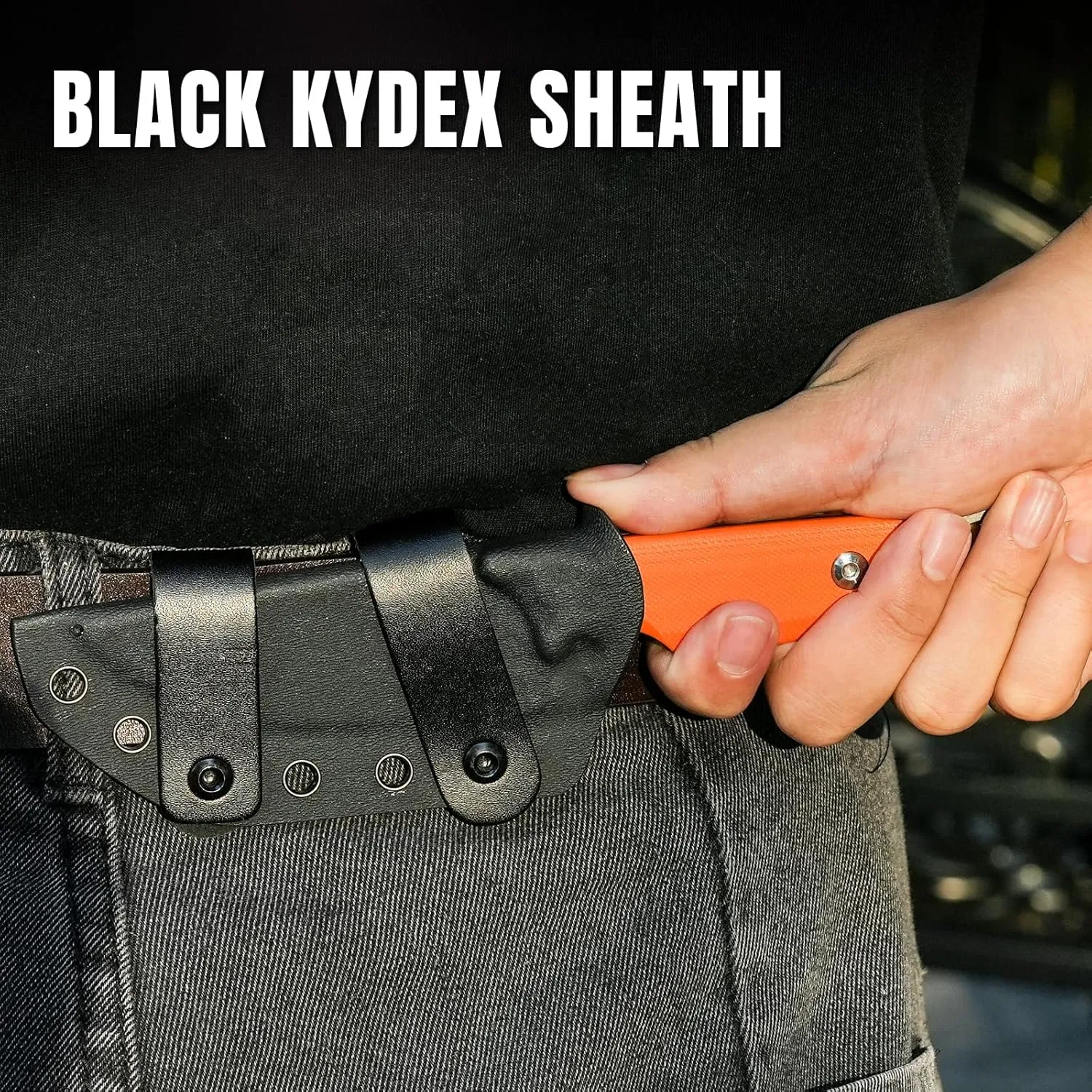 Kizer Cabox Fixed Blade Knife 3.36" D2 Steel Fixed Blade Hunting Knife G10 Handle with Sheath Survival Camping Knife 1048M2