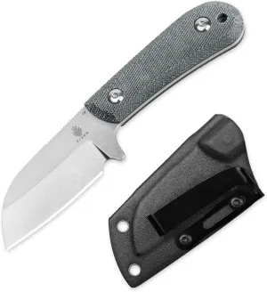 Kizer Fixed Blade Hunting Knife - D2 Blade, G10/Micarta Handle, Outdoor/Camping/Survival Knife with Sheath - Lightweight EDC Fixed Blade for Men & Women Outdoor Enthusiasts-1062A1, White
