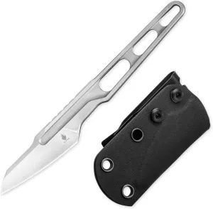 Kizer Scuttler Fixed Blade Knife with Sheath, 2.05 Inch D2 Steel Lightweight EDC Knife, D2 Handle Fixed Blade Hunting Knives, Small Survival Camping Knives, 1058A1