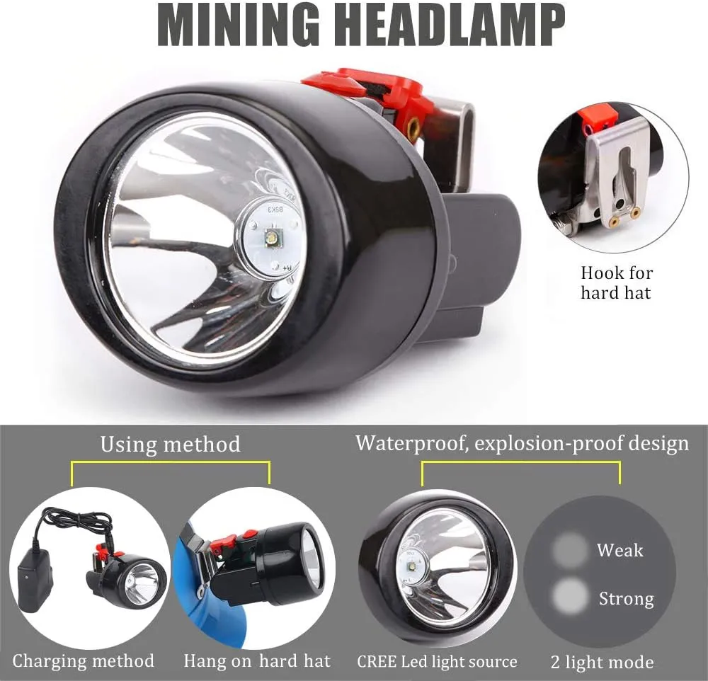 KL3.0LM Red Button Flashlight, Long Range, High Power, Cordless, Adjustable Light Modes, Rechargeable Battery Powered