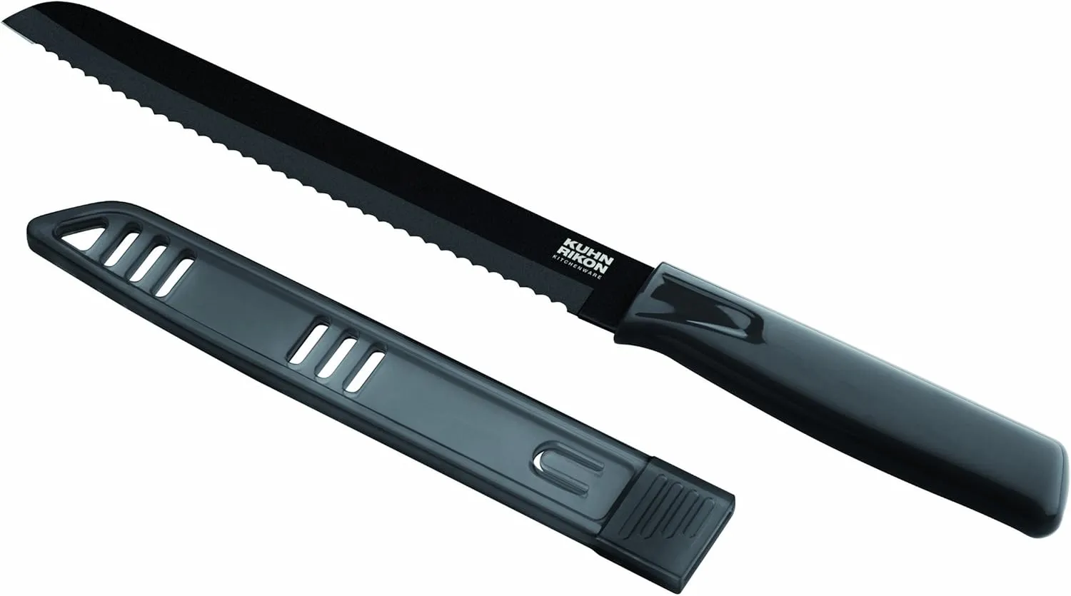 Kuhn Rikon Colori Bulk Pack Bread Knife, 7-Inch, Black