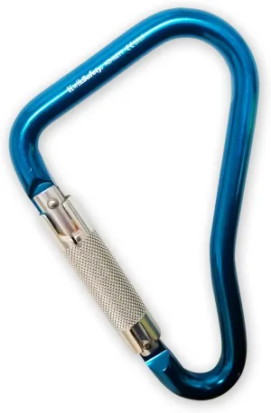 KwikSafety - Charlotte, NC - Annex N277 Aluminum Carabiner | Heavy Duty ANSI Certified Yoke Twist Lock Gate 25 kN Min. Breaking Load 16 kN Gate Strength