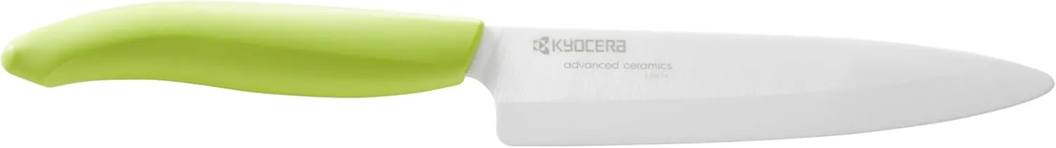 Kyocera Advanced Ceramic Revolution Series 3-inch Paring Knife, Green Handle, White Blade