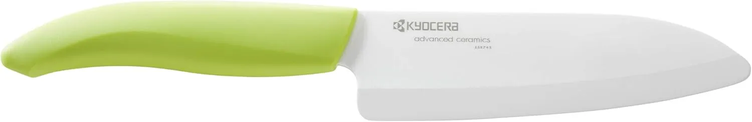Kyocera Advanced Ceramic Revolution Series 3-inch Paring Knife, Green Handle, White Blade