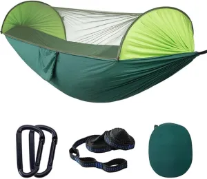 Large Camping Hammock Mosquito Net Lightweight Hanging Bed Hammocks Tree Straps Hammock Outdoor Backpacking Hiking Backyard (C)