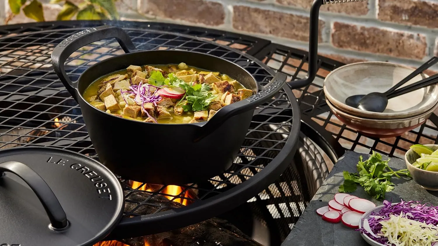 Le Creuset Alpine Outdoor Collection Enameled Cast Iron Round Dutch Oven, 4.25 qt.