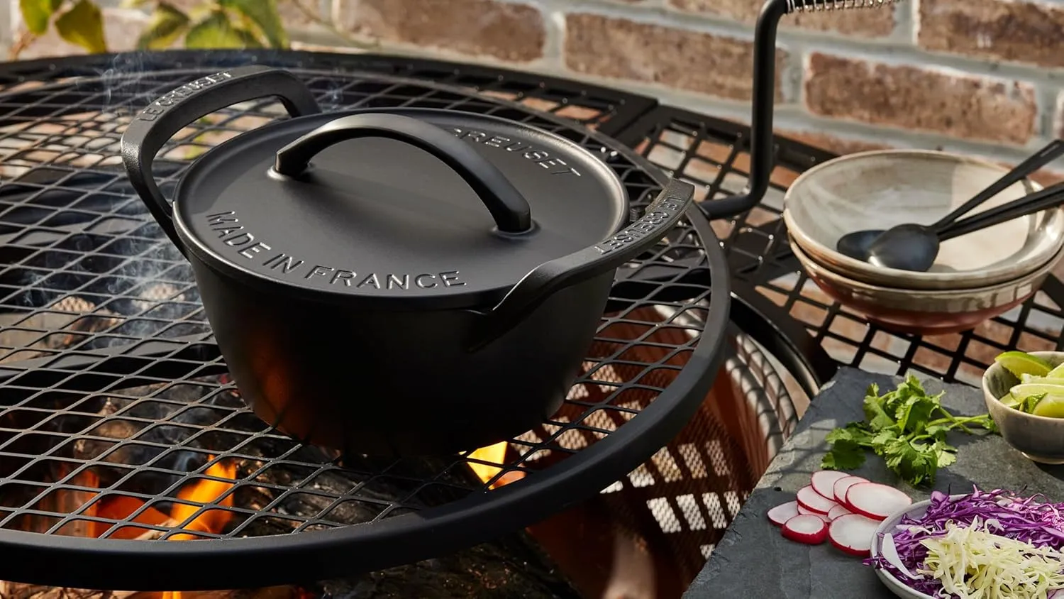 Le Creuset Alpine Outdoor Collection Enameled Cast Iron Round Dutch Oven, 4.25 qt.