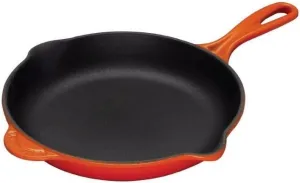 Le Creuset Enameled Cast-Iron 11-3/4-Inch Skillet with Iron Handle, Flame