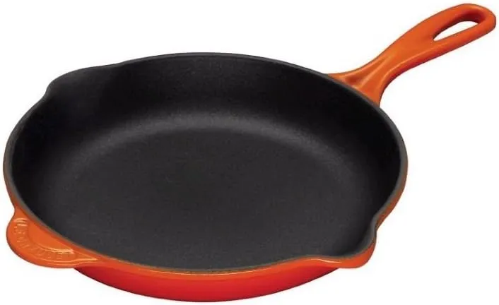 Le Creuset Enameled Cast-Iron 11-3/4-Inch Skillet with Iron Handle, Flame