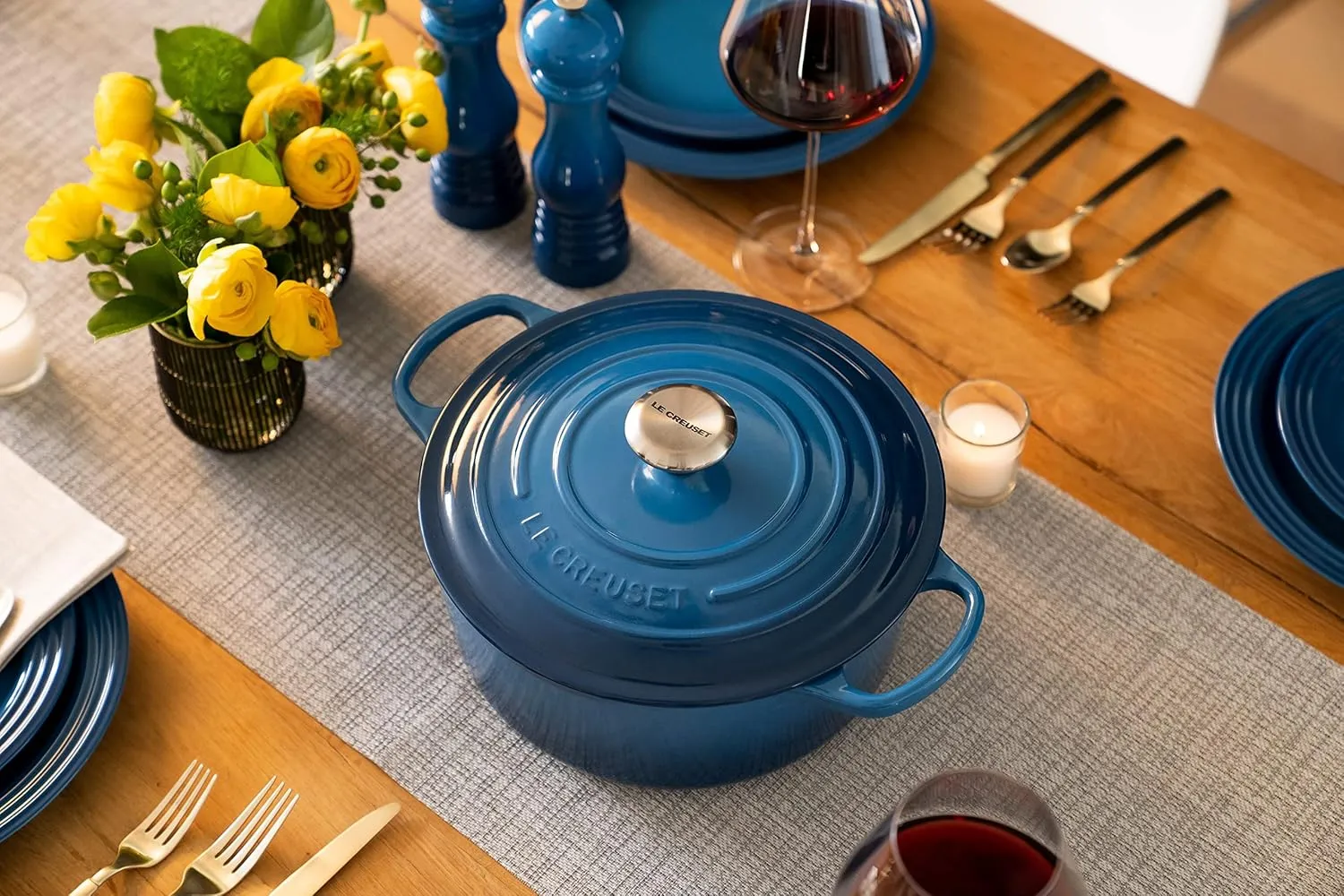 Le Creuset Enameled Cast Iron Signature Cookware Set, 5 pc. , Marseille