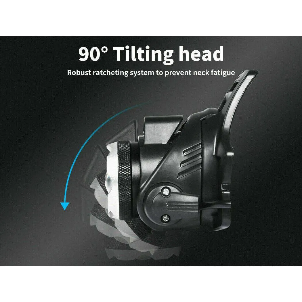 LED Outdoor Headlamp Camping Headlight Flashlight Head Torch Light Rechargeable