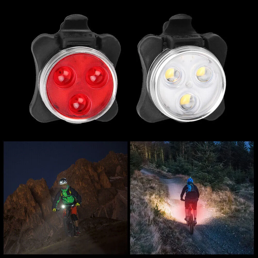LED Rechargeable Bike Bicycle Light USB Waterproof Cycle Front Back Headlamp AU