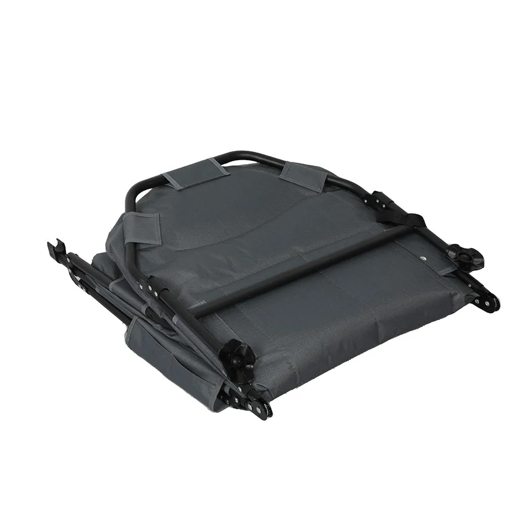 Levede Folding Camping Bed Camp Cots Black-NSW_Rural