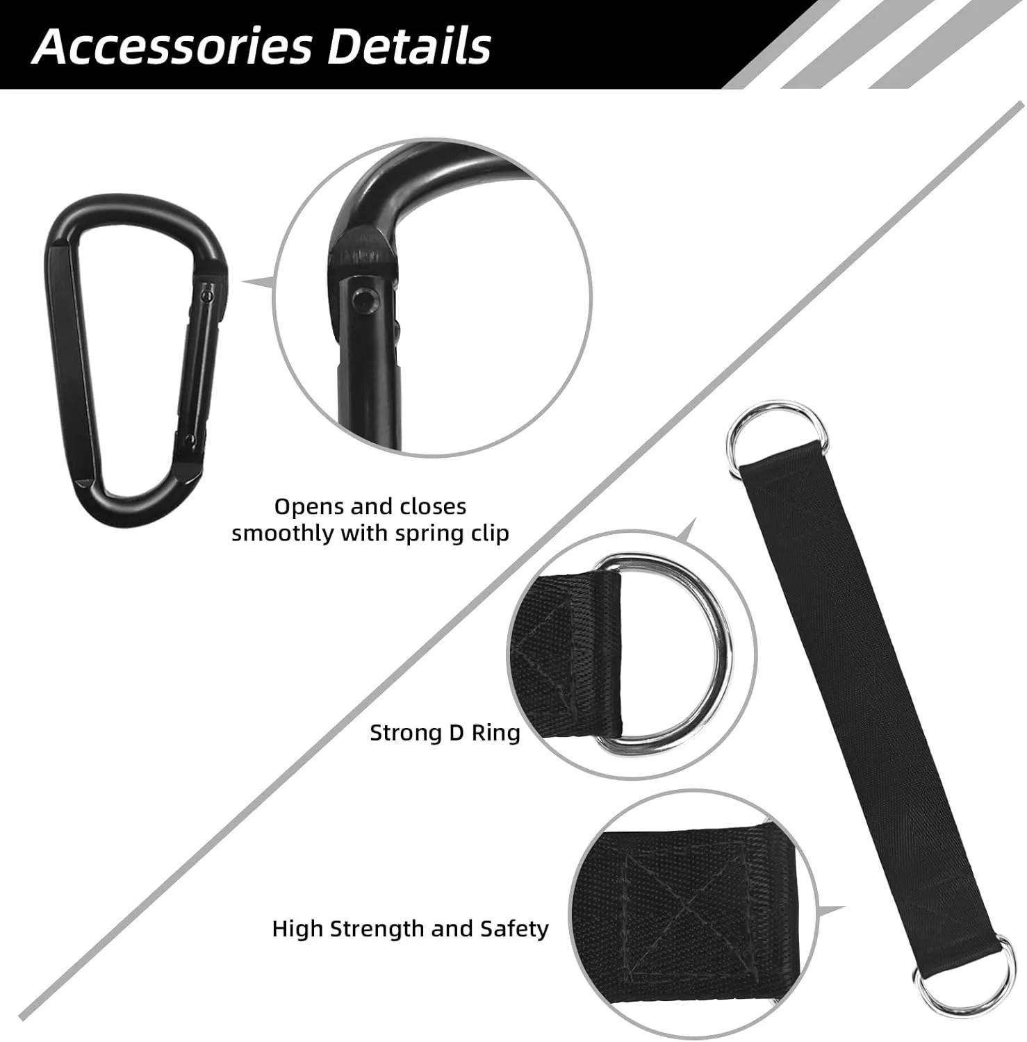 LFJ Aluminum Alloy Cable Pulley with Swing Strap Carabiner, 90mm Pulley Wheel for LAT Pulley System DIY Pull Down Attachment,Ladder Lift,Home Gym Equipment