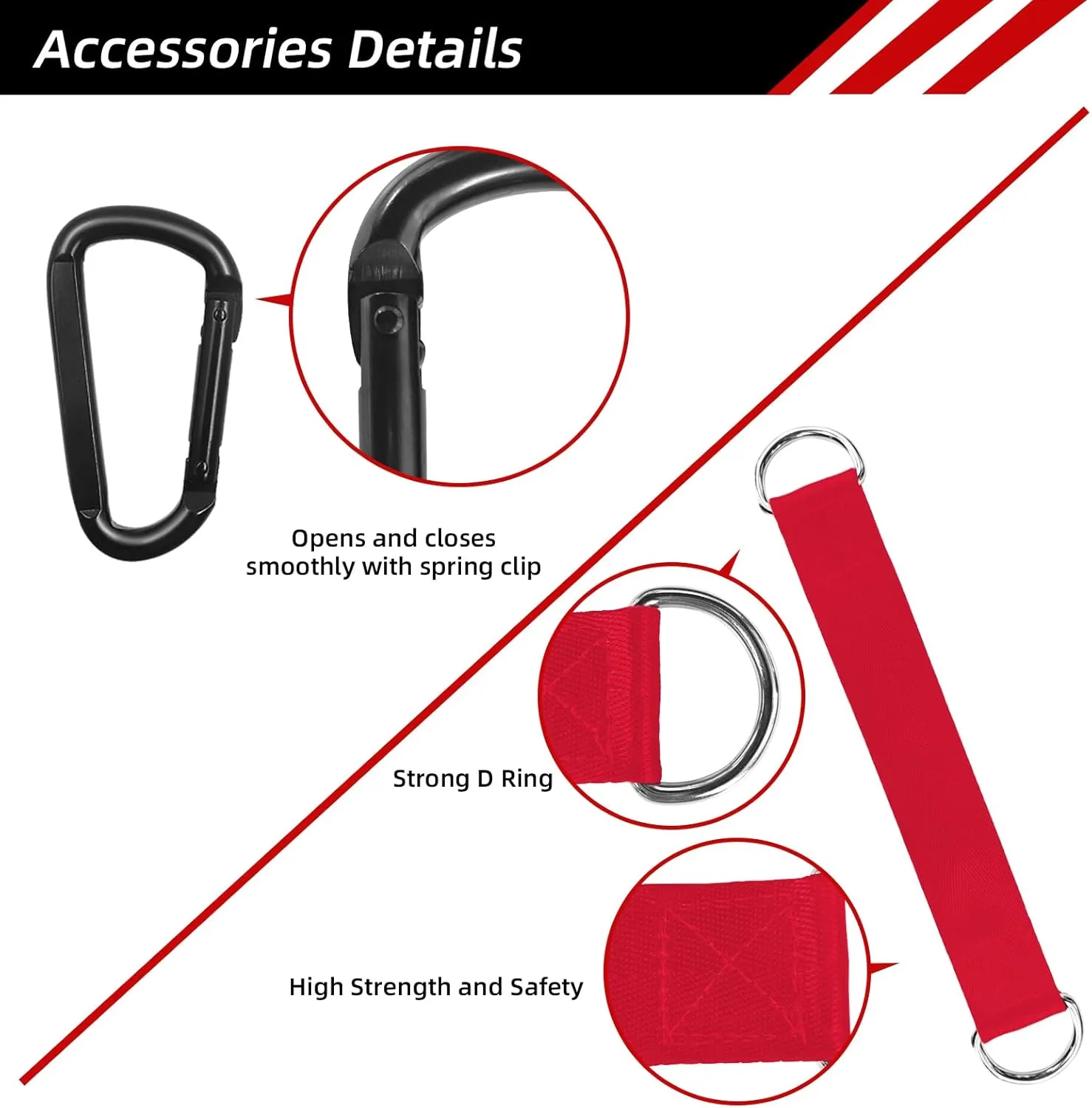 LFJ Aluminum Alloy Cable Pulley with Swing Strap Carabiner, 90mm Pulley Wheel for LAT Pulley System DIY Pull Down Attachment,Ladder Lift,Home Gym Equipment