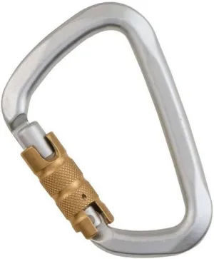 LIBERTY MOUNTAIN Cypher Hard Steel D Key 3 Stage Auto Lock Carabiner (Large)