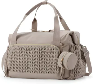 [lilaBelle]Lightweight Travel Bag with Waterproof Pockets, 30L Large Capacity Carry-On Backpack for Men & Women, Convertible 5-Way Gym Sports Duffel for Airplane, Weekend Trips