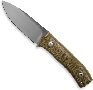 LionSTEEL M4 Fixed Blade FatCarbon Glow in the Dark Carbon Fiber Handle Scales, Full Extended Tang Construction, M390 Steel Blade, Triple Stitched Leather Sheath, KAVISO Exclusive